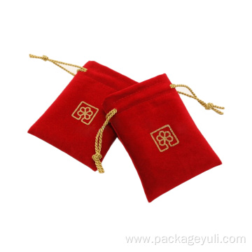 Velvet Bag Velvet Drawstring Pouch Gift Packaging